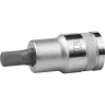 Торцовая бита-головка KRAFTOOL "INDUSTRIE QUALITAT", материал S2, HEX, сатинированная, 1/2", H7 27908-07_z01 купить в Сургуте