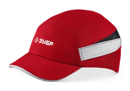 ЗУБР БИНОМ, красная, ударопрочный корпус, укороченный козырёк 55мм, размер от 54 до 59см, защитная каскетка, Профессионал (11096) купить в Сургуте