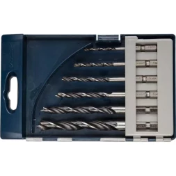 ЗУБР &quot;ЭКСПЕРТ&quot;. Набор сверл по дереву, М-образная заточка, шестигранный хвостовик 1/4&quot;, 6шт, 3-4-5-6-8-10 мм 29423-H6