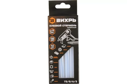Клеевой стержень Вихрь 7x100 мм, 12 шт 73/5/6/3 купить в Сургуте