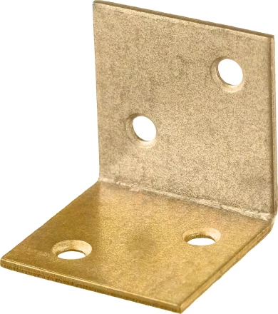 ЗУБР УМШ-2.0, 30 x 30 x 30 x 2 мм, желтый цинк, широкий мебельный уголок (31033-30) купить в Сургуте