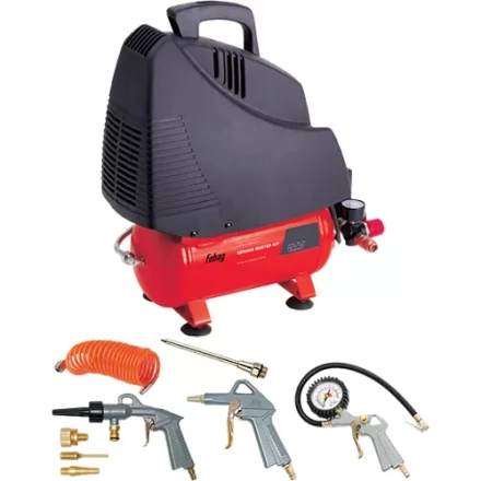 Компрессор безмасляный поршневой прямой привод FUBAG SERVICE MASTER KIT + 6 предметов купить в Сургуте