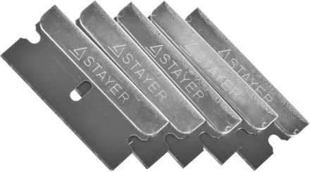 Лезвия STAYER &quot;MASTER&quot; сменные для скребков арт. 0853, 08533, 08535, тип Н01, 40мм, 5шт 08549-S5_z01 купить в Сургуте