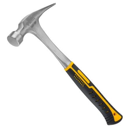 Молоток-гвоздодер 560 г Denzel 10424, цельнометаллический, двухкомпонентная рукоятка купить в Сургуте