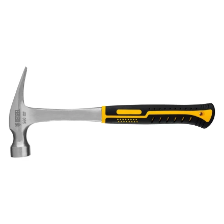 Молоток-гвоздодер 560 г Denzel 10424, цельнометаллический, двухкомпонентная рукоятка купить в Сургуте