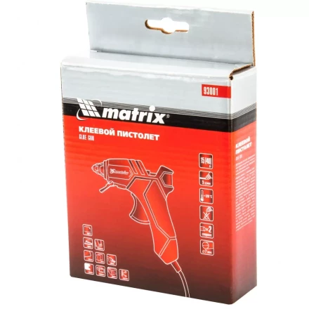 Клеевой пистолет 7 мм 40 Вт 5 г/мин Matrix 93001 купить в Сургуте