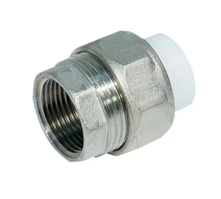 Муфта разъемная PP-R ВР 25мм х1 бел. (10/100) 45295 купить в Сургуте