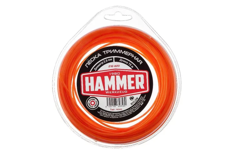 Леска для триммеров HAMMER 216-820 купить в Сургуте