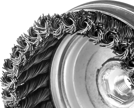 ЗУБР &quot;ПРОФЕССИОНАЛ&quot;. Щетка чашечная для УШМ, плетеные пучки стальной проволоки 0,5мм, 120ммхМ14 35275-120_z02 купить в Сургуте