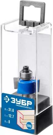 ЗУБР 31.8 x 12.7 мм, хвостовик 8 мм, фреза фальцевая, Профессионал (28758-31.8) купить в Сургуте