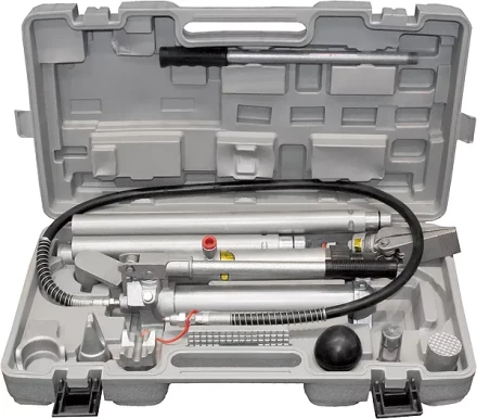 Растяжка гидравлическая 10 т набор из 17 предметов 7 сменных насадок в пластмассовом кейсе MATRIX 513405 купить в Сургуте