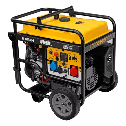 Генератор бензиновый Denzel PS-120EAD-3, 12 кВт,230/400 В, 40л, разъём ATS,перекл.режима,эл.старт купить в Сургуте
