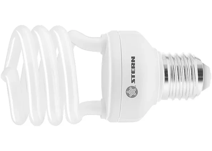 Лампа компактная люминесцентная полуспиральная 15W 4100K E27 8000ч Stern 90912 купить в Сургуте
