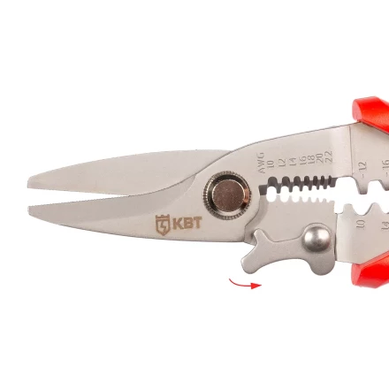 Многофункциональный стриппер КВТ WSS-03 для снятия изоляции с проводов 0.35–6.0 мм (102400) купить в Сургуте