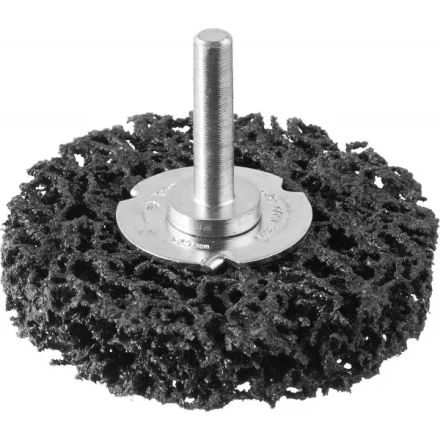 ЗУБР &quot;ПРОФЕССИОНАЛ&quot;. Щетка дисковая для дрели, нейлоновая проволока с абразивным покрытием, с открытой агрессивной структурой, 63мм 35162-063_z01 купить в Сургуте