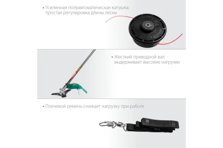 ЗУБР 1300 Вт, ш/с 38 см, сетевой триммер (КСВ-38-1300) купить в Сургуте