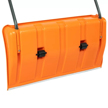 Движок для уборки снега пластиковый, 795х435х1280 мм, стальная рукоятка, усиленный, Сибртех 61669 купить в Сургуте