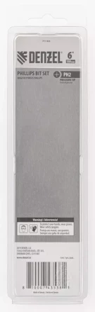 Набор бит, PH2x150 мм, 5 шт. Denzel 7711333 купить в Сургуте