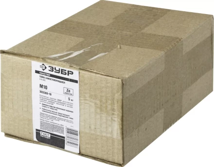 Гайка ЗУБР &quot;МАСТЕР&quot; DIN 985 самостопорящаяся, с нейлоновым кольцом, класс прочности 8, оцинкованная, M10, 5кг 303580-10 купить в Сургуте