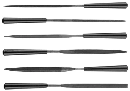 Набор STAYER &quot;MASTER&quot; Надфили, ручка из ПВХ, 100мм, 6шт 1603-10-H6_z01 купить в Сургуте