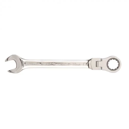 Ключ комбинированный трещоточный Matrix 18 мм шарнирный зеркальный хром 14842 купить в Сургуте