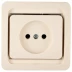 Розетка СВЕТОЗАР &quot;ГАММА&quot; одинарная, цвет бежевый, 16А/~250В SV-54100-B купить в Сургуте