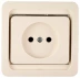 Розетка СВЕТОЗАР &quot;ГАММА&quot; одинарная, цвет бежевый, 16А/~250В SV-54100-B купить в Сургуте