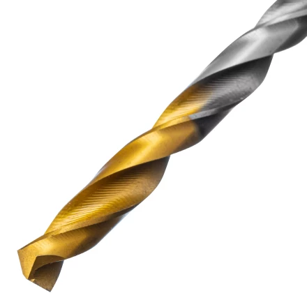 Сверло спиральное по металлу Denzel 5,5 x 93 мм, Р6М5, Golden Tip 718234 купить в Сургуте