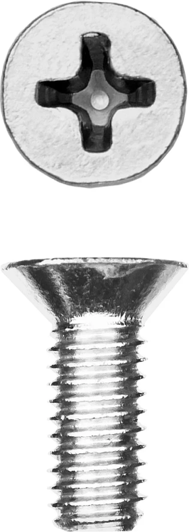 Винт DIN 965, M6 x 16 мм, 9 шт, кл. пр. 4.8, оцинкованный, ЗУБР 303116-06-016 купить в Сургуте
