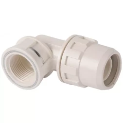 Муфта ЗУБР &quot;ШиреФит&quot; соединительная угловая 90°, &quot;штуцер с гайкой - внутренняя резьба&quot;, 32мм-1&quot; 51466-32-1