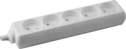 Колодка DEXX для удлинителя, 5 гнезд, макс мощность 3500Вт 55100-5 купить в Сургуте