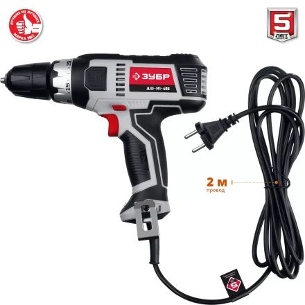 Дрель-шуруповерт сетевая ДШ-М1-400 серия МАСТЕР купить в Сургуте