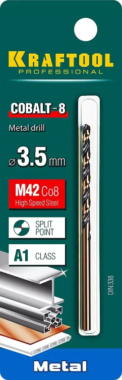 Сверла по металлу HSS-Co Оберон 29656-3.5 купить в Сургуте