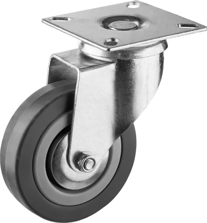 ЗУБР d 75 мм, г/п 50 кг, резина/полипропилен, поворотное колесо (30956-75-S) купить в Сургуте