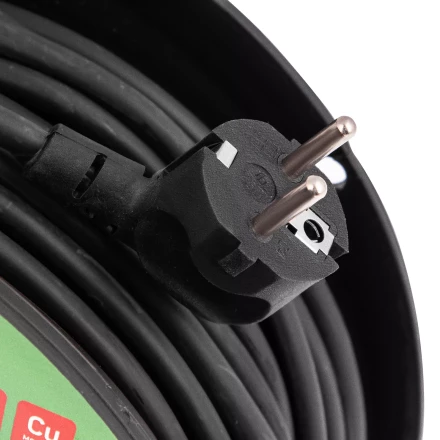 Удлинитель силовой на кабельной катушке, ПВС, 50 м, 4 розетки с крышкой, IP44, 16А, УХз16, Россия Сибртех 96048 купить в Сургуте