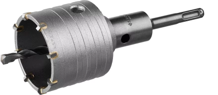 Коронка ЗУБР буровая,  коническая посадка центрирующего сверла, SDS-Plus хвостовик, в сборе, 65мм 2918-65_z01 купить в Сургуте