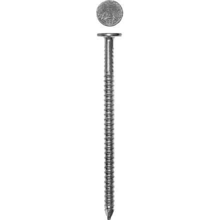 Гвозди ЗУБР ершенные оцинкованные с плоской головкой по дереву, 4,2х90мм, ТФ6, 10шт 4-305206-42-090 купить в Сургуте