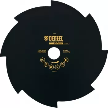 Диск для триммера 230 х 25,4 толщина 1,6 мм 8 лезвий DENZEL 96328 купить в Сургуте