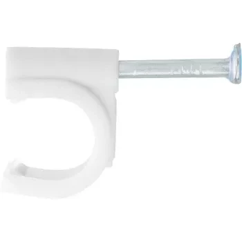 Скобы электроустановочные, 7 мм, круглый профиль, 50 шт  СИБРТЕХ 47517 купить в Сургуте