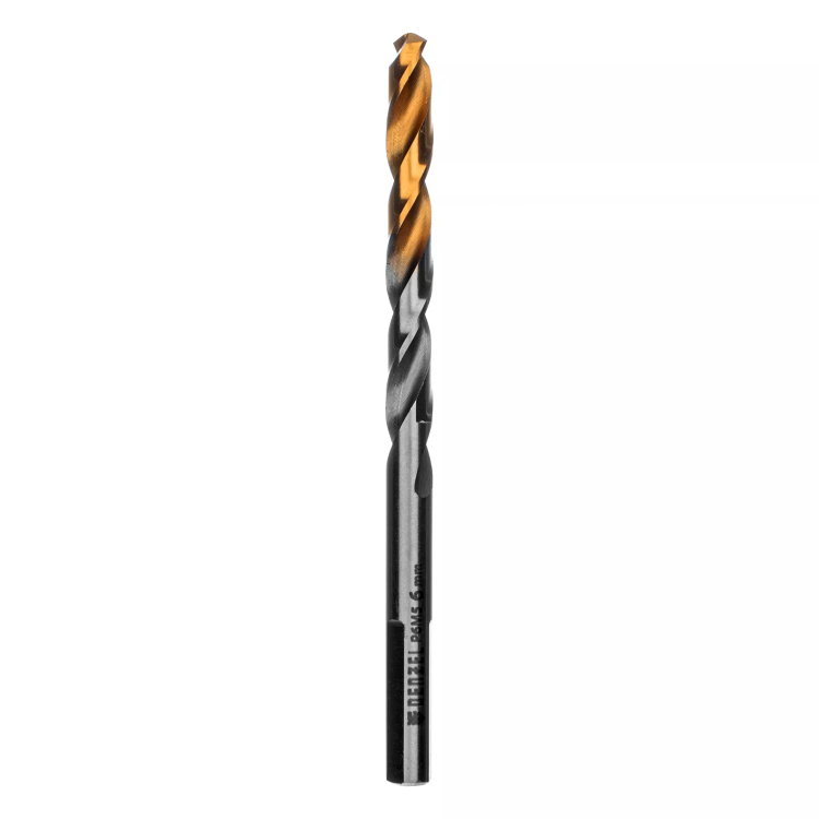 Сверло спиральное по металлу Denzel 6 x 93 мм, Р6М5, Golden Tip, 718235 купить в Сургуте