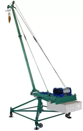 Кран стреловой поворотный &quot;МАСТЕР-3&quot; 1000 кг 50 м с противовесами и колесами 1191050 купить в Сургуте