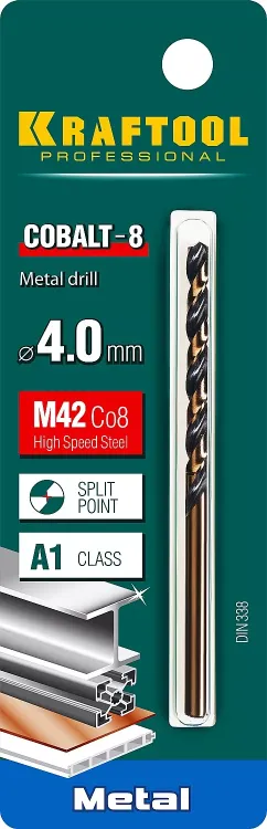 Сверла по металлу HSS-Co Оберон 29656-4 купить в Сургуте