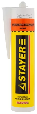 Герметик STAYER &quot;MASTER&quot; универсальный, силиконовый, белый, 260мл 41213-0_z01 купить в Сургуте