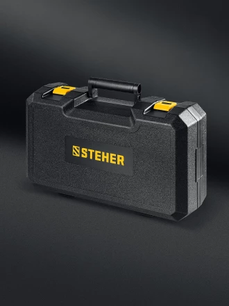 STEHER BOS-25 Duo, d125 / d150 мм, 2.5 мм, 350 Вт, бесщеточная орбитально-шлифовальная машина, кейс (BOS-25) купить в Сургуте