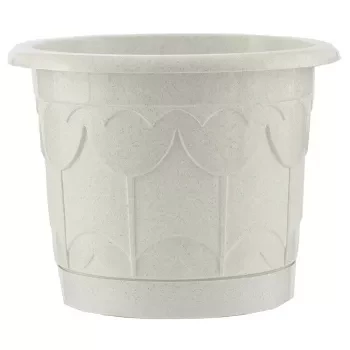 Горшок Тюльпан с поддоном мрамор 3,9 л PALISAD 69233 купить в Сургуте