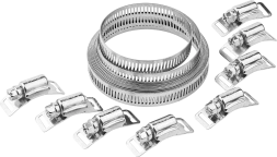 Набор хомут нержавеющий 3м х 127мм 8 замков серия ПРОФЕССИОНАЛ