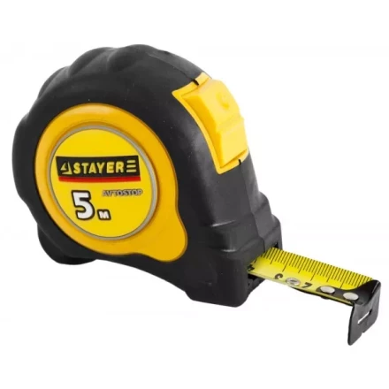 Рулетка STAYER &quot;MASTER&quot; &quot;OMEGA&quot; автостоп, обрезиненный корпус, 5мх25мм 3402-5_z01 купить в Сургуте