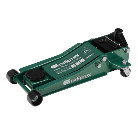 Домкрат гидравлический подкатной, 3,5 т, 95-520 мм, быстрый подъем, низкий подхват, проф.// Сибртех 50851 купить в Сургуте