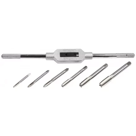 Набор ЗУБР &quot;МАСТЕР&quot; с металлореж. инструментом, метчики однопроходные М4-М12, метчикодержатель - на карточке, 7предметов 28126-H7 купить в Сургуте