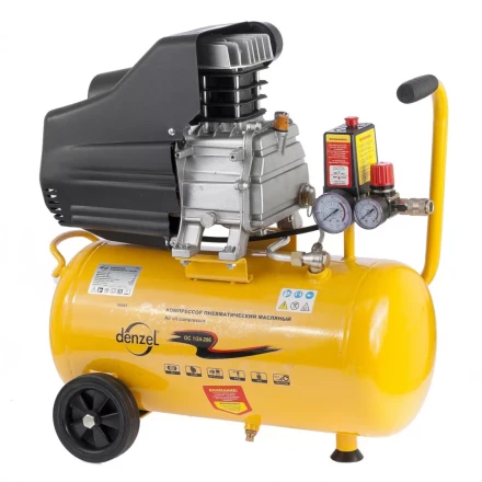 Компрессор пневматический масляный поршневой прямой привод DENZEL 58061 купить в Сургуте